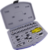 27 Pieces 6 pt SAE and Metric Socket and Attachment Set - 15027SH - Gray Tools Canada Inc.