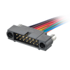 11+11 Pos. Male DIL 22 AWG Cable Assembly, single-end, Reverse Fix - M80-MC12268MB-XXXXL - Harwin Plc