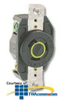 Leviton 20 AMP, 125V, Single Locking Flush Receptacle -- 2310 - Image