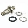 SMA Female (Jack) to SMA Female (Jack) Bulkhead Adapter, Passivated Stainless Steel Body, High Temp, 1.2 VSWR - SM4933 - Fairview Microwave Inc.