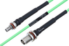 Temperature Conditioned SMA Female Bulkhead to TNC Female Bulkhead Low Loss Cable 30 Inch Length Using PE-P160LL Coax - PE3M0192-30 - Pasternack