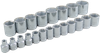 21 Pieces 6 Point Standard Metric Socket Set - 29021 - Gray Tools Canada Inc.