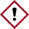Brady B-7569 Black / Red on White Square Vinyl Hazardous Material Label - 5/8 in Width - 5/8 in Height - 118857 - 754473-66098 - R. S. Hughes Company, Inc.