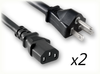 NEMA 6-20P to IEC-60320-C13 x 2 HOME // Power Cords // High Voltage Power Cords // Straight Blade Power Cords -- 0561.060 - Image