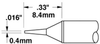 OKi STTC-022 Conical Sharp Tip 0.4 mm x 8.4 mm - STTC-022 - Ellsworth Adhesives