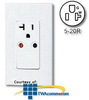 Leviton Single Wall Receptacle / Rcvr (Red Line) -- 6296 - Image