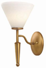 LS-11325BRZ/WHT Sconces-Single Glass - 662670 - Capital Lighting, Inc.