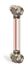 Standard Nylon Liquid Level Gage, 5” Centerline, Back Mount 1/2”-20 with Nuts - B3642-10500BB1W - Oil-Rite Corp.