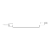 XK Micro-Hook to Stacking Banana Plug, 22 AWG PVC Test Lead - 201XK - E-Z-HOOK, a division of Tektest, Inc.