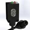MINI-EYE™, Thru-Beam Receiver, PNP Output Transistor, M12 4-pin connector, Rectangular housing -- PMRC-M12