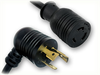 LOCKING NEMA L6-20P ANGLED to LOCKING NEMA L6-20R HOME // Featured Products - 2106.120 - Quail Electronics