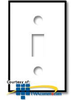 Leviton 1-Toggle Midway Size Nylon Wallplate - PJ1 - TelephoneStuff.com