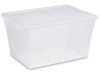 Sterilite Basic Clear Storage Boxes - 57528 - U.S. Plastic Corporation