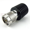 N Male (Plug) Termination (Load) 5 Watts To 18 GHz, Black Anodized Aluminum Heatsink, 1.4 VSWR - ST18N530 - Fairview Microwave Inc.