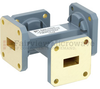30 dB WR-51 Waveguide Crossguide Coupler with Square Cover Flange from 15 GHz to 22 GHz in Copper Alloy - FMWCP1044 - Fairview Microwave Inc.