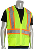 PIP Lime Yellow Small Polyester Mesh High-Visibility & Reflective Vest - 4 Pockets - Fits 45 in Chest - 27 in Length - 616314-20486 - 616314-20486 - R. S. Hughes Company, Inc.