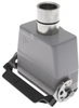 Standard, Rectangular Hood, size 77.27, Single Latch with gasket, Top .75-NPT cable entry - CAVT-16.5LG - Mencom Corporation