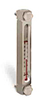 Aluminum Liquid Level Gage with Card Thermometer, 6” Centerline, Front Mount 1/2”-13 - B3540-30600BA2W - Oil-Rite Corp.