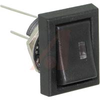 Switch, Rocker/int. red LED; 3 A; On-None-On; 15/32 Inches Round Hole - 70155995 - Allied Electronics, Inc.