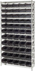 Open Wire Shelving, 12Shelves, 55Bin/blk; Shelving Unit Type Quantum Storage - 44AC8055 - Newark, An Avnet Company