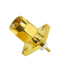 SMA (M) 4 Hole Panel Mount 5mm Teflon Connector - ET-SMS-4H-T5M - Eteily Technologies India Pvt. Ltd.