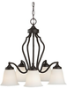 Light Kitchen Chandelier - F2648/5ORB - Murray Feiss Lighting