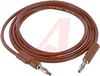 Patch Cord, Stack-Up Banana Plug Each End, 48 Inch, Red - 70197075 - Allied Electronics, Inc.