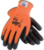 PIP G-Tek 19-D340OR Black/Orange Small Dyneema/Lycra/Nylon Cut-Resistant Gloves - EN 388 5 Cut Resistance - Nitrile Palm & Fingertips Coating - 9.1 in Length - 616314-11872 - 616314-11872 - R. S. Hughes Company, Inc.
