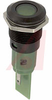 Indicator,Pnl-Mnt;LED IND 16MM 24VAC/DCFLAT GRN, 1/2 WAVE RECT., BLACK CHROME - 70011761 - Allied Electronics, Inc.