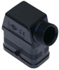 Plastic, Rectangular Hood, size 32.13, 2 Pegs, Side PG16 cable entry - CQ-08VA - Mencom Corporation