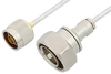 N Male to 7/16 DIN Male Cable 24 Inch Length Using PE-SR402FL Coax - PE35965-24 - Pasternack