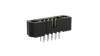 3+3 Pos. Male Plug DIL Straight 3.3mm THT Connector, no Jackscrews, Gold - M80-5200605 - Harwin Plc