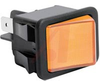 Switch, Rocker, Power, DPST, On-Off, Black with Black Actuator - 70207418 - Allied Electronics, Inc.