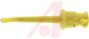 Clip, Test; Gold Plated Beryllium Copper; 5 A; 0.12 in.; Yellow; - 70198321 - Allied Electronics, Inc.