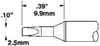 OKi STTC-036, 30° Chisel Solder Tip 2.5 mm x 9.9 mm - STTC-036 - Ellsworth Adhesives
