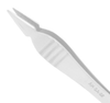 Excelta One Star Utility Tweezers AH-SA-SE - Stainless Steel Straight Strong Tip - 5 in Length - EXCELTA AH-SA-SE - R. S. Hughes Company, Inc.