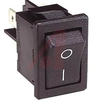 SWITCH,ROCKER, MINIATURE;DPST;ON-OFF,10A,250VAC;0.187 IN. QC;ACTUATOR,BLACK - 70065603 - Allied Electronics, Inc.