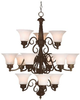 Large Chandeliers-Glass Shade - 28075 - Light Center (The)