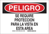 Brady B-302 Polyester Rectangle White Personal Protection Equipment (PPE) Sign - 10 in Width x 7 in Height - Laminated - Language Spanish - TEXT: PELIGRO - 37643 - 754473-37643 - R. S. Hughes Company, Inc.