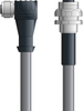DN4110096F02 - LAPP UNITRONIC® DeviceNet Cordsets 14 & 18 AWG / 1 + 1 pair Bus - Gray PVC - M12 Female 90 deg / M12 Female Bulkhead connectors - 2m - OLFDN4110096F02 - Lapp Tannehill