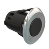 Point Coat Hook, Snap-in, Oval Perpendicular Chrome Flange, Black Hook - MP-07-113-15-1 - Southco