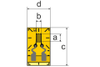 Strain gauge 1.5/120 LY66 -- 1-LY66-1.5/120 - Image