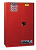 Justrite Sure-Grip EX 60 gal Red Hazardous Material Storage Cabinet - 43 in Width - 65 in Height - 697841-13202 - 697841-13202 - R. S. Hughes Company, Inc.