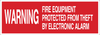 Brady B-302 Polyester Rectangle Red Fire Equipment Sign - 14 in Width x 5 in Height - Laminated - 90386 - 754476-90386 - R. S. Hughes Company, Inc.