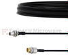 Slide-On BMA Plug Bulkhead to Slide-On BMA Jack Bulkhead Cable FM-SR086TBJ Coax in 12 Inch - FMCA1564-12 - Fairview Microwave Inc.