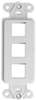 QUICKPORT DECORA 3 PORT INSERT WHITE - LE-41643-00W - MilesTek Corporation