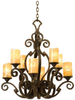 4262AC/CALC Mid. Chandeliers-Pillar Candle - 430846 - Capital Lighting, Inc.