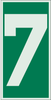 Brady Bradyglo B-347 Polyester / Polystyrene Rectangle Green IMO Evaluation Number Sign - 3 in Width x 6 in Height - Glow in the Dark - 59312 -- 754476-59312