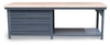 Maple Top Table With Four Drawers -- T9633-MT-4DB - Image