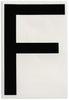Brady Toughstripe B-514 Black Indoor Polyester Letter Label - 6 in Width - 8 in Height - 8 in Character Height - Printed Msg = F - 121721 - 754473-70936 - R. S. Hughes Company, Inc.